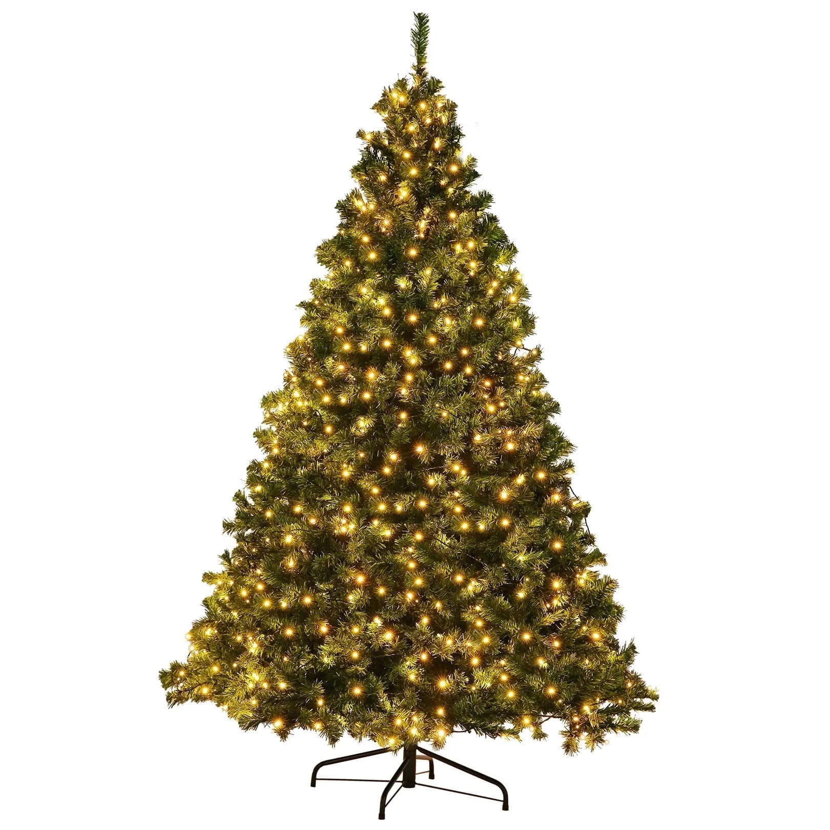 Legooin 6FT Prelit Artificial Christmas Tree, 250 Warm White LED Lights, Green Spruce, 800 PVC Ti... | Walmart (US)