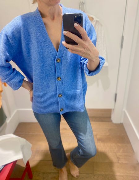 CURRENTLY ON SALE! - 30% OFF WITH CODE “THIRTY.”

Cute blue cardigan for Spring! Fun plain with jeans for every day or over a dress. Gretchen wearing a small. Runs tts.

#outfitofthedayinspo

#LTKSeasonal #LTKunder100 #LTKsalealert