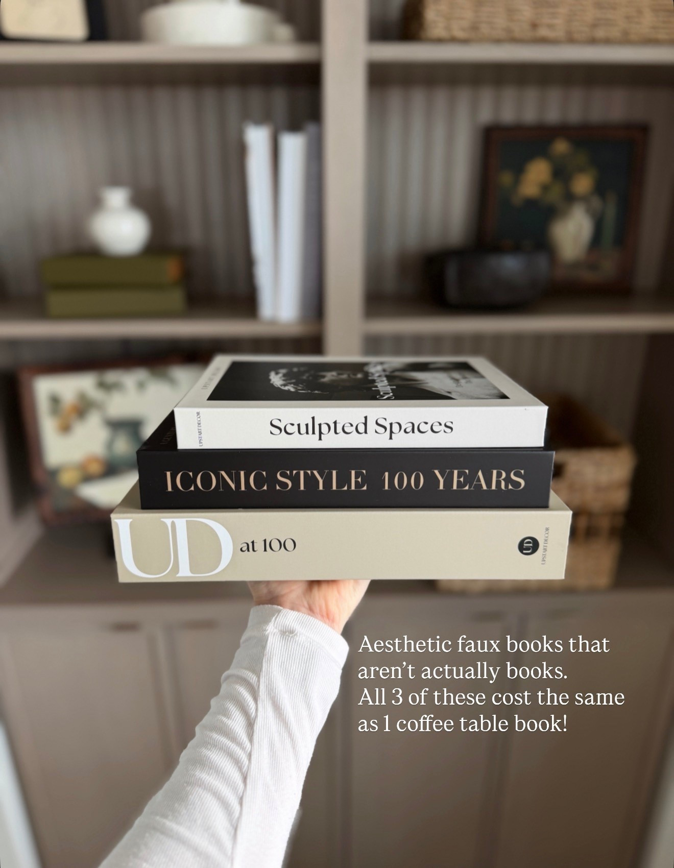 The best faux coffee table books! Looks just like a real book but all 3 are the price of 1 real book. A great option if you need a lot of coffee table books! 

#LTKFindsUnder50 #LTKHome