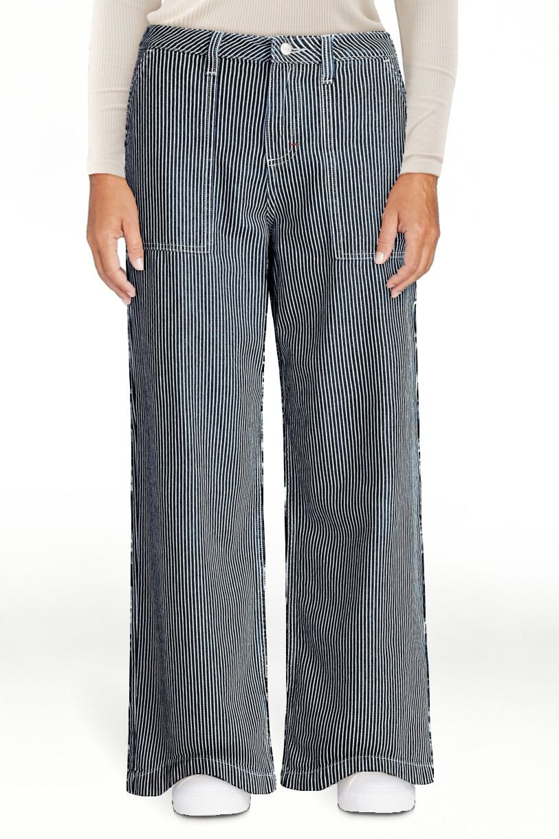 Kacey Lee Women's Mid Rise Loose Carpenter Jeans, Sizes 0-18 | Walmart (US)