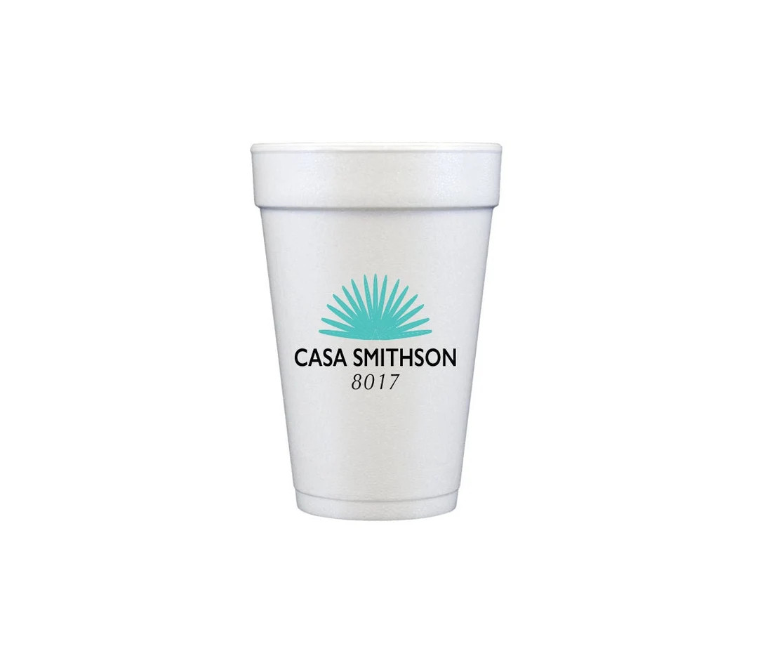 Casamigos Cups, Personalized Cups, Foam Cups, Casamigos Gift, Casamigos Decor, Custom Last Name F... | Etsy (US)