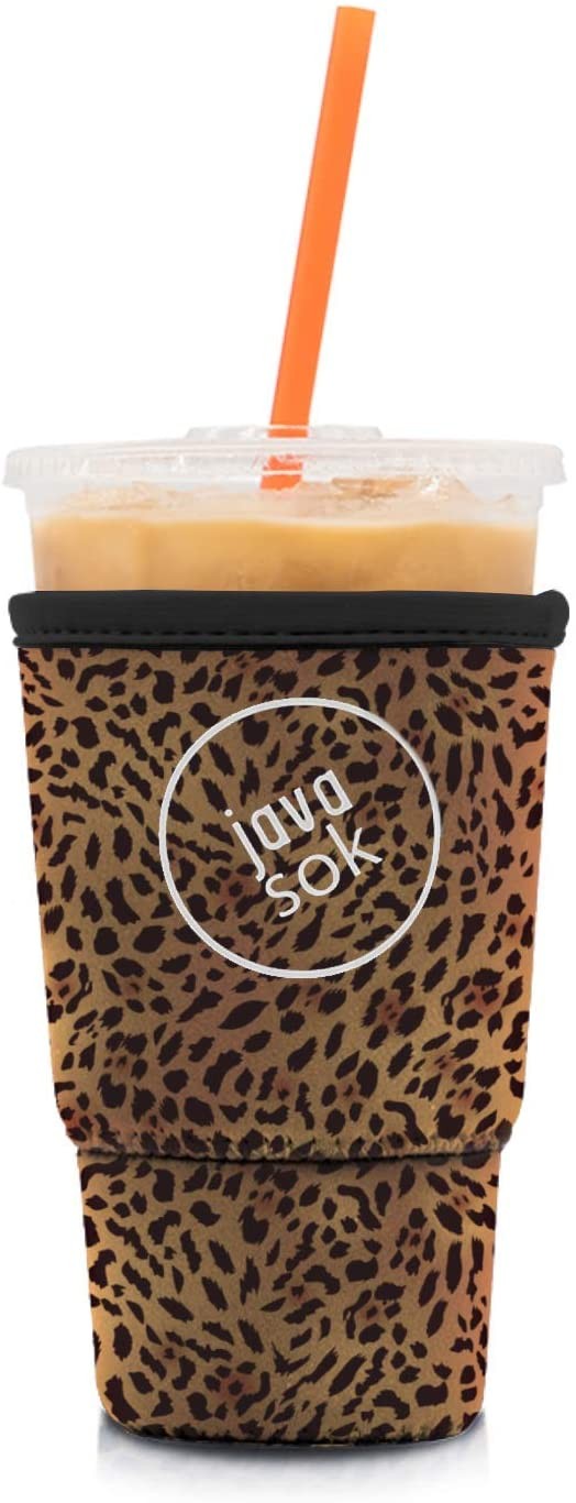 Java Sok Reusable Iced Coffee Cup Insulator Sleeve for Cold Beverages and Neoprene Holder for Sta... | Amazon (US)