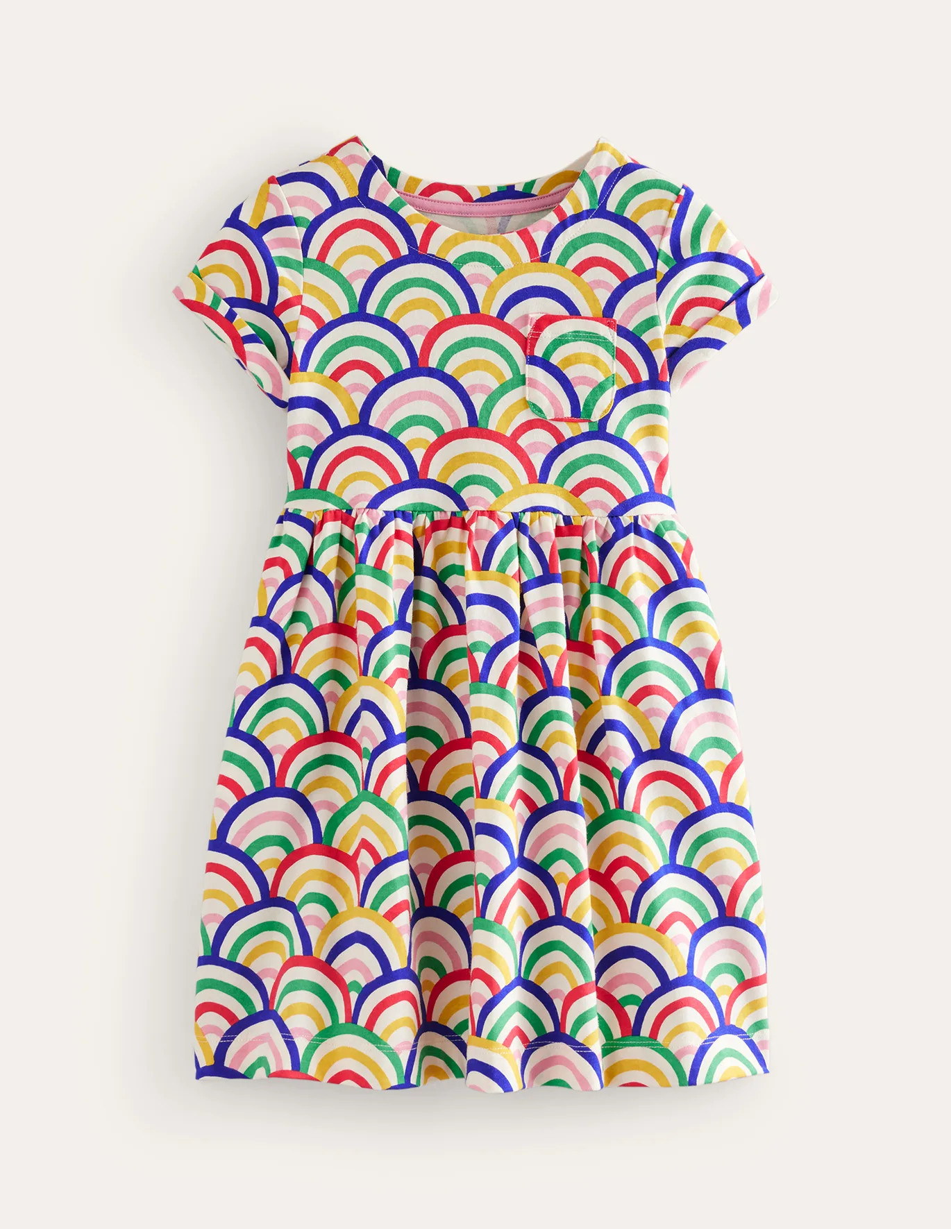 Short-sleeved Fun Jersey Dress | Boden UK