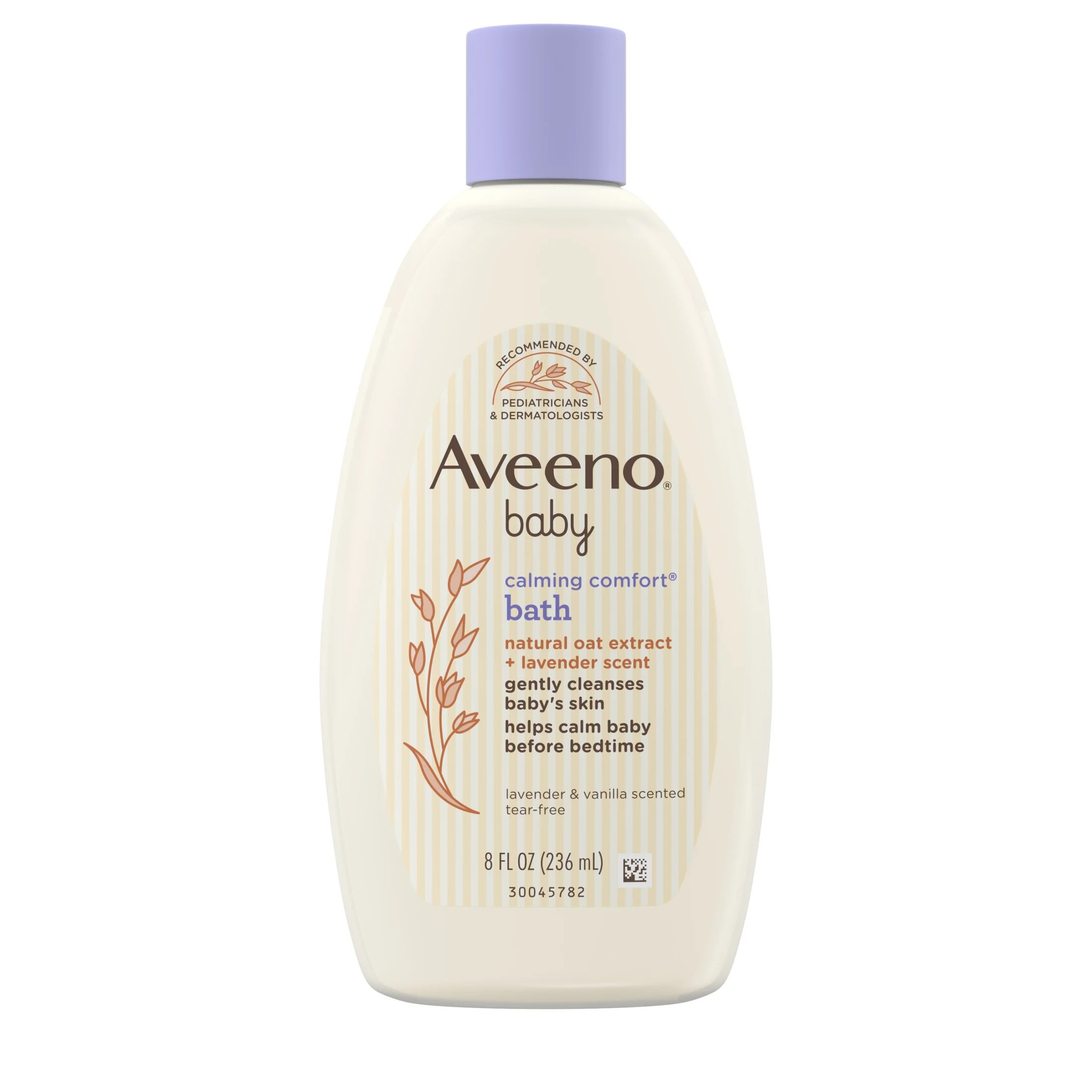 Aveeno Baby Calming Comfort Bath & Wash, Lavender & Vanilla, 8 fl. oz | Walmart (US)