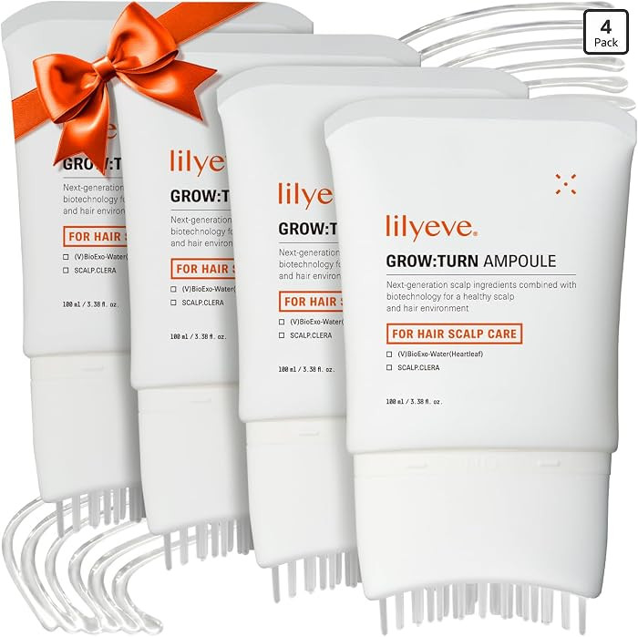 lilyeve GROWTURN Hair Growth Serum with Built-in Brush, Heartleaf-Derived Exosomes to Revitalize,... | Amazon (US)