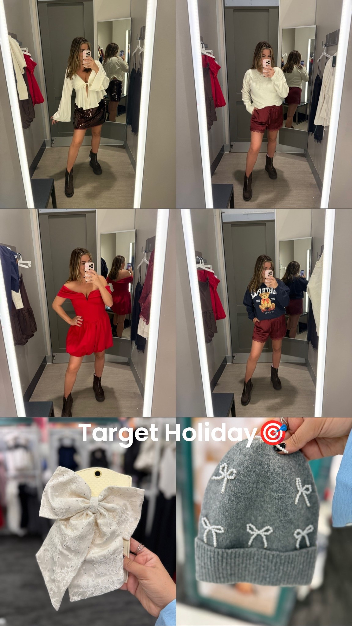 Happy @target Tuesday! So many holiday goodies @targetstyle ✨ sequins, bows, bubble skirts, teddy bears, and all the glitter! Which look is your fave? 😻

#targettuesday #targetfinds #targetstyle #target

#LTKHoliday #LTKFindsUnder100 #LTKSeasonal