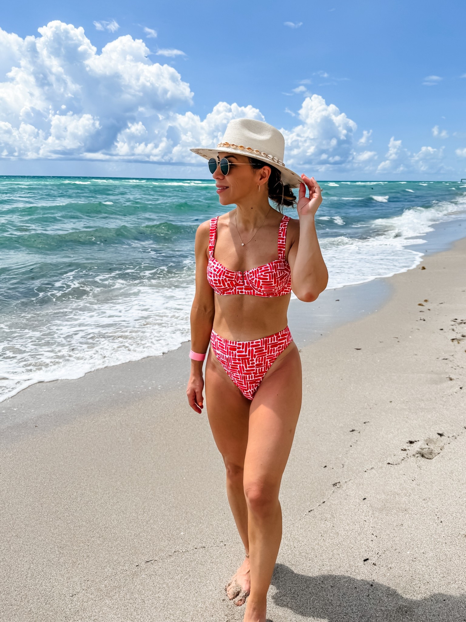 Wearing small red bikini. Cupshe code tammy15 or Tammy20

#LTKSwim #LTKFindsUnder50 #LTKOver40