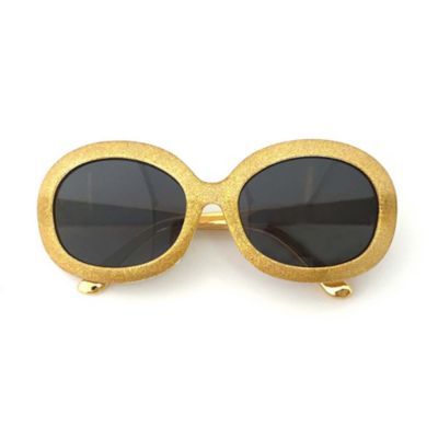 On The Verge Glitter Sunglasses in Gold | buybuy BABY