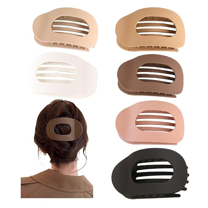 HESBITEUL Solid Color Hair Clip: Claw Clips Neutral for Women Girls - Alligator Barrettes Strong ... | Amazon (US)