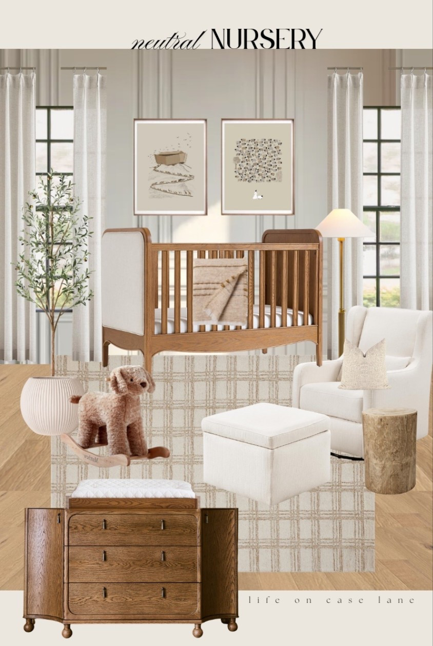 Neutral nursery Inspiration - boy nursery, baby boy room, baby girl nursery, crib, rocker, rocking chair, floor light, nursery set, faux olive tree, planter, neutral rug, diaper changer, dresser

#LTKBump #LTKBaby #LTKHome

#LTKFamily #LTKBaby #LTKKids