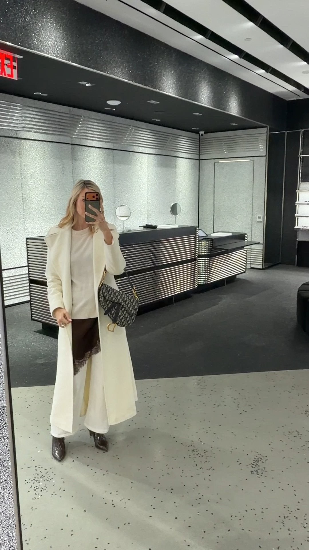 Manifesting spring in ivory color look.

My coat is sold out - I’ve linked similar one!
@Quince  sweater 
@Zara  lace satin top 
@Vivrelle  bag

Statement coat • date night outfit • work outfit • ivory coat • ivory pants • ivory sweater 

#LTKSeasonal #LTKWorkwear #LTKootd