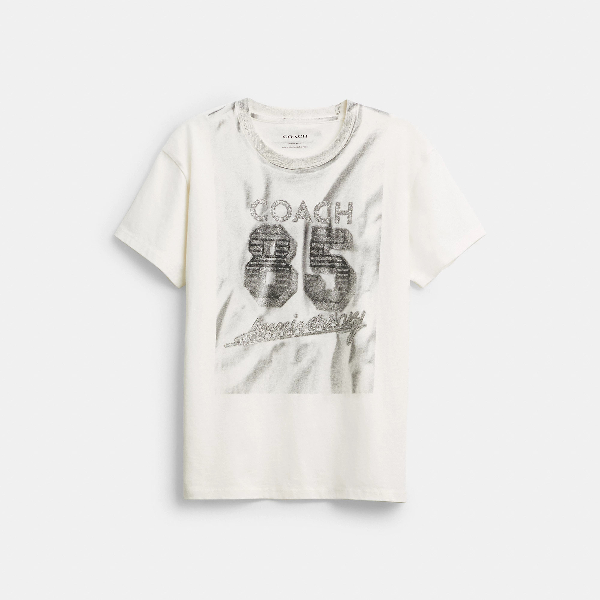 Coach Buy Now 85th Anniversary T-Shirt - Women's T-Shirts - Size Large - White | Coach (US)