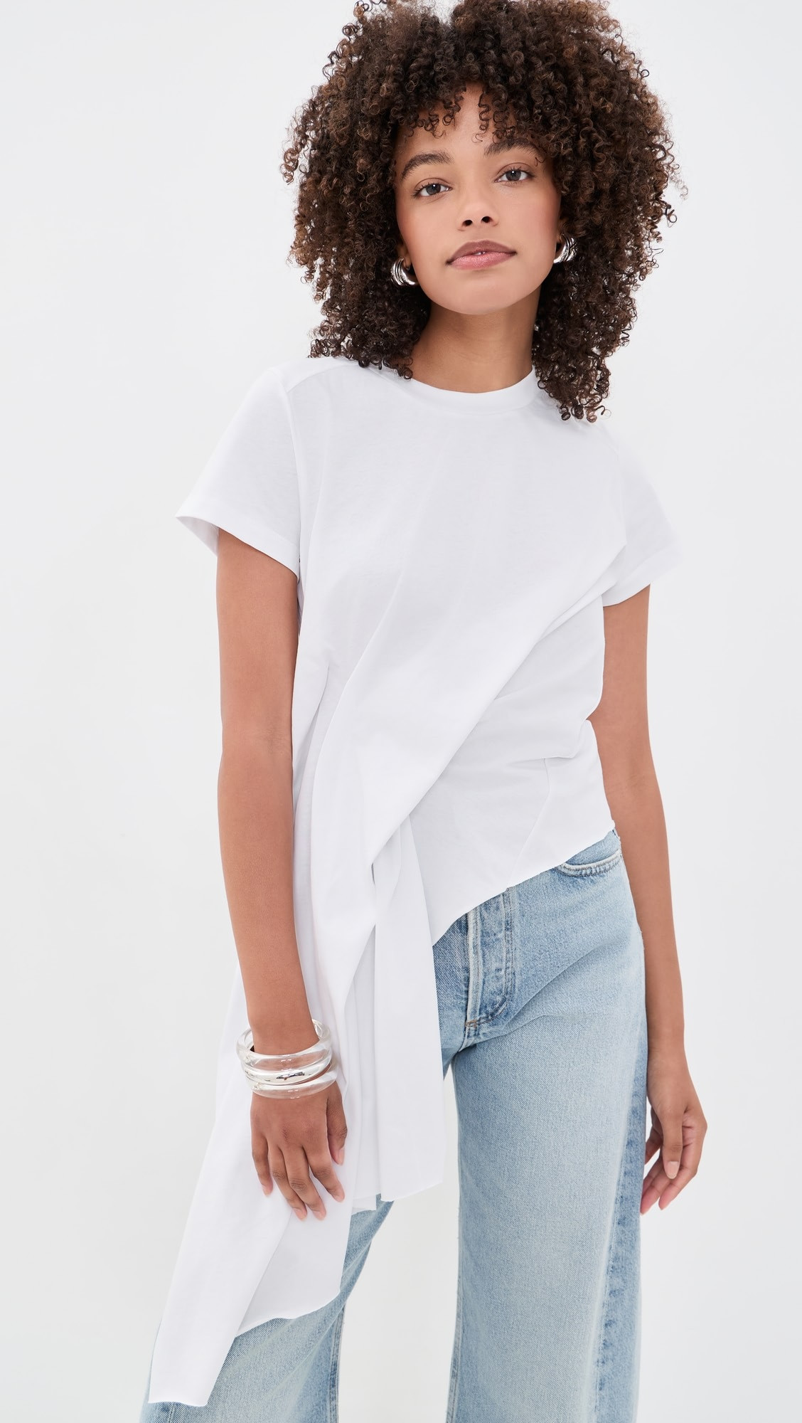 Marques'Almeida Draped Cap Sleeve T-Shirt | Shopbop | Shopbop