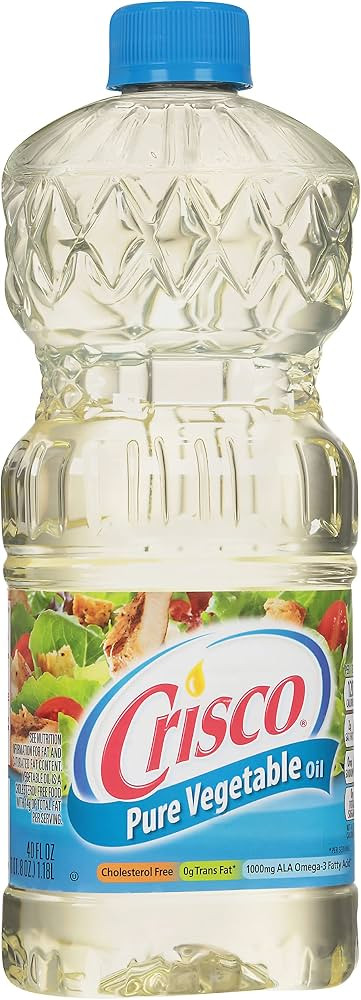 Crisco Pure Vegetable Oil, 40 Fluid Ounce | Amazon (US)