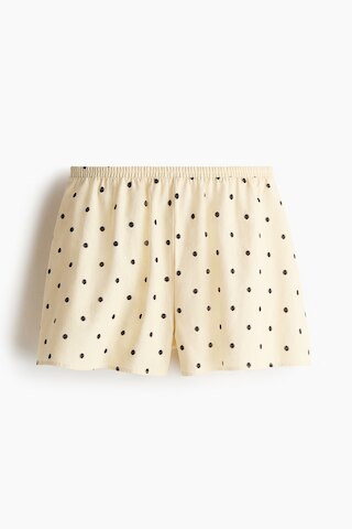 H & M - Linen-Blend Shorts - Yellow | H&M (US + CA)