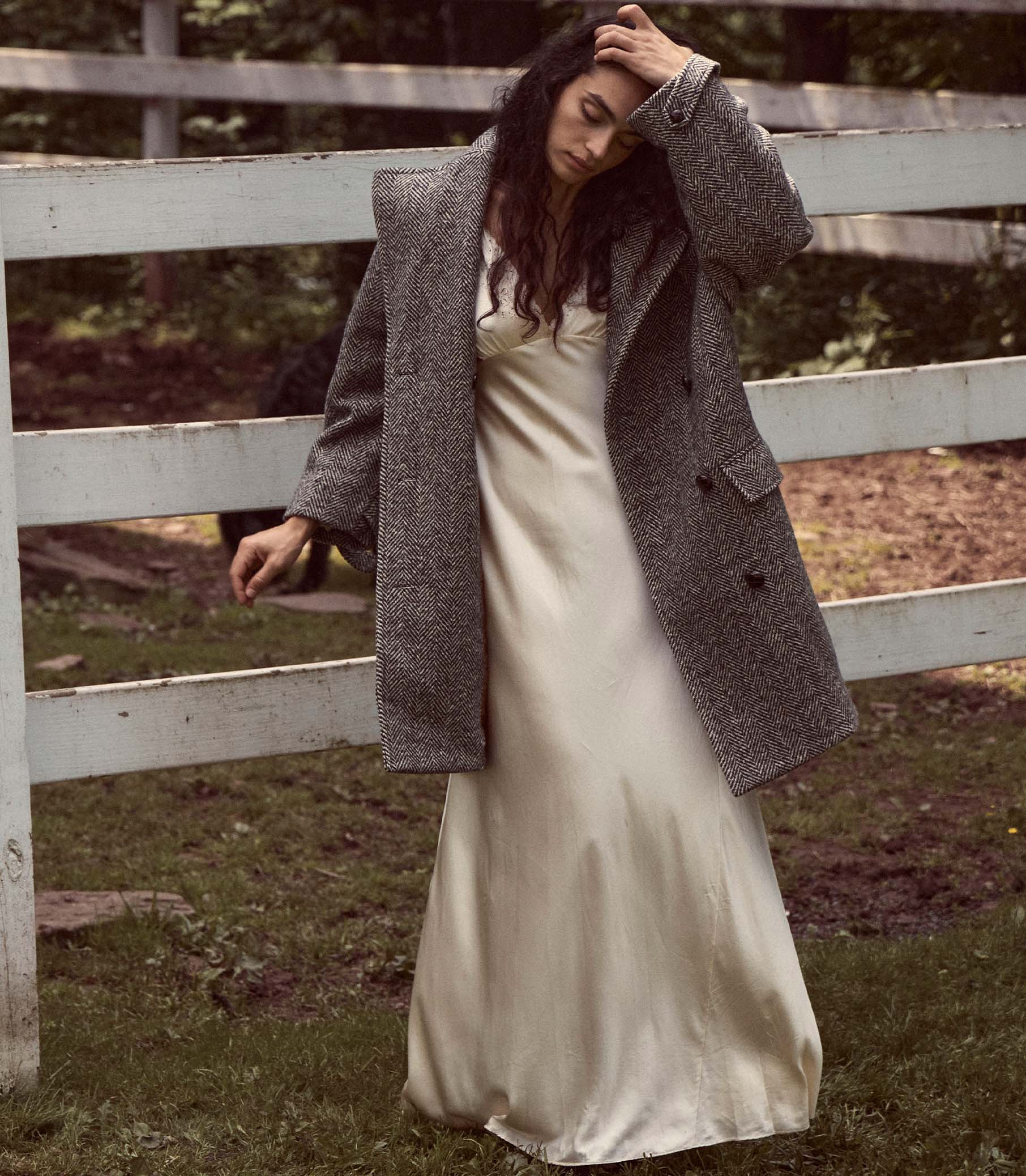 Davis Coat - Herringbone | DÔEN | DOEN