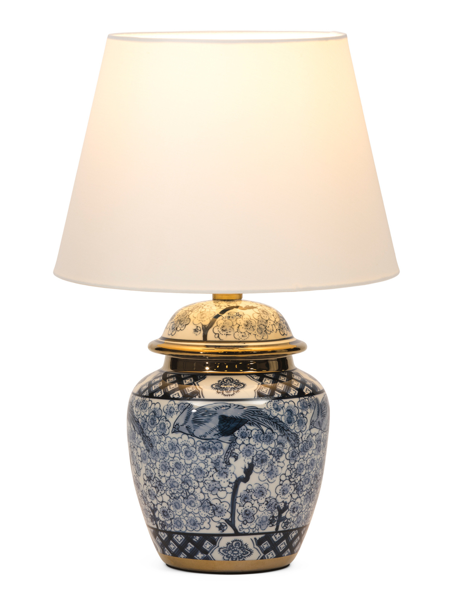 18in Chinoiserie Ceramic Table Lamp | TJ Maxx