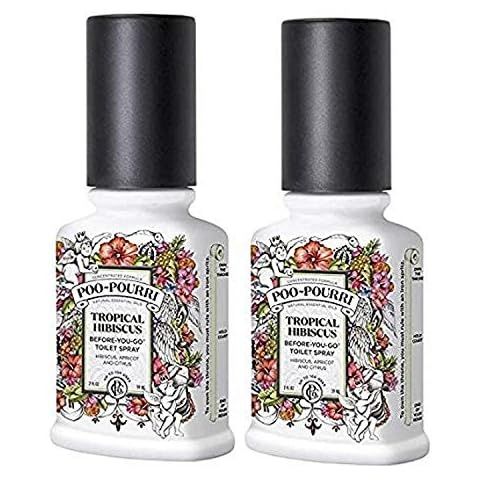 Poo-Pourri Before You Go Toilet Spray Tropical Hibiscus 1.4 Ounce Bottle, 2 Pack | Amazon (US)