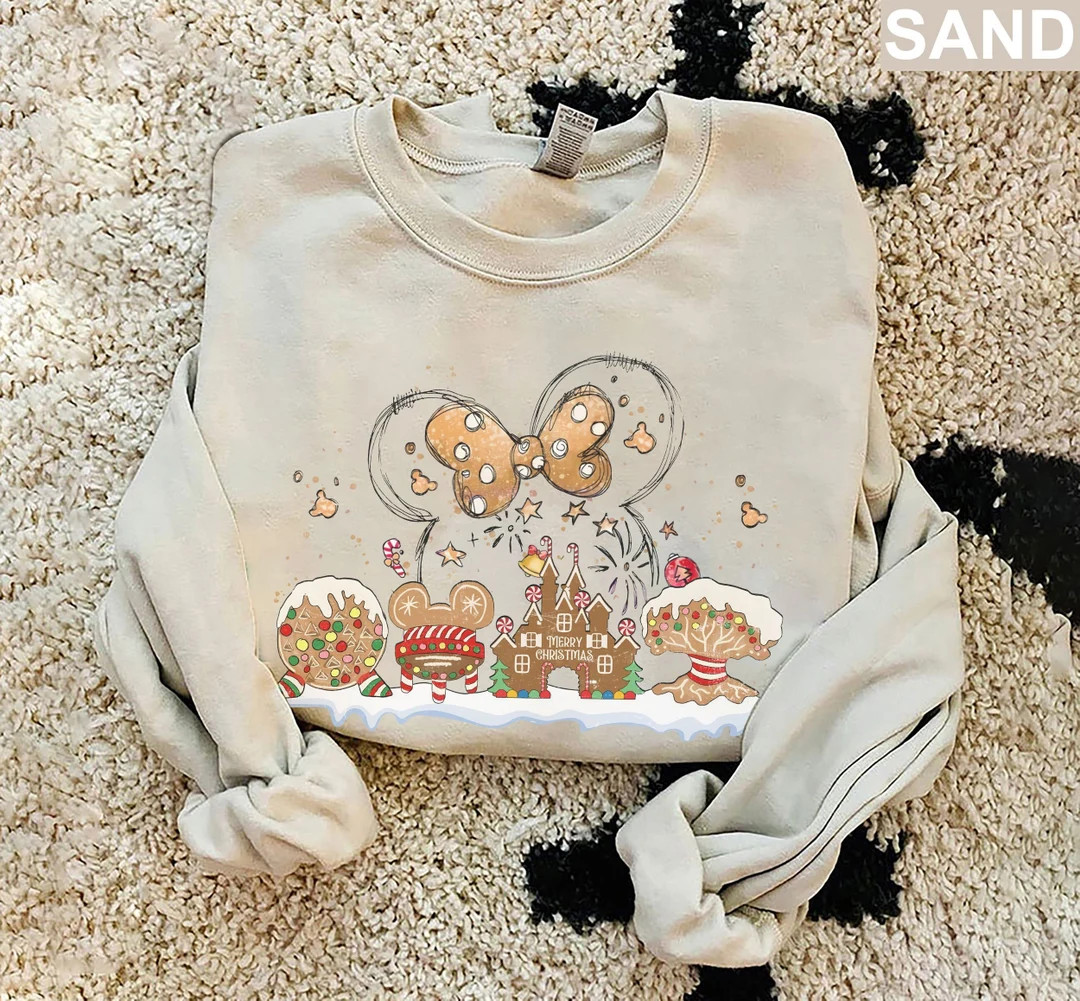 Retro Disney Gingerbread Castle Shirt, Christmas Castle Shirt, Disney Christmas Shirt, Mickey Chr... | Etsy (US)
