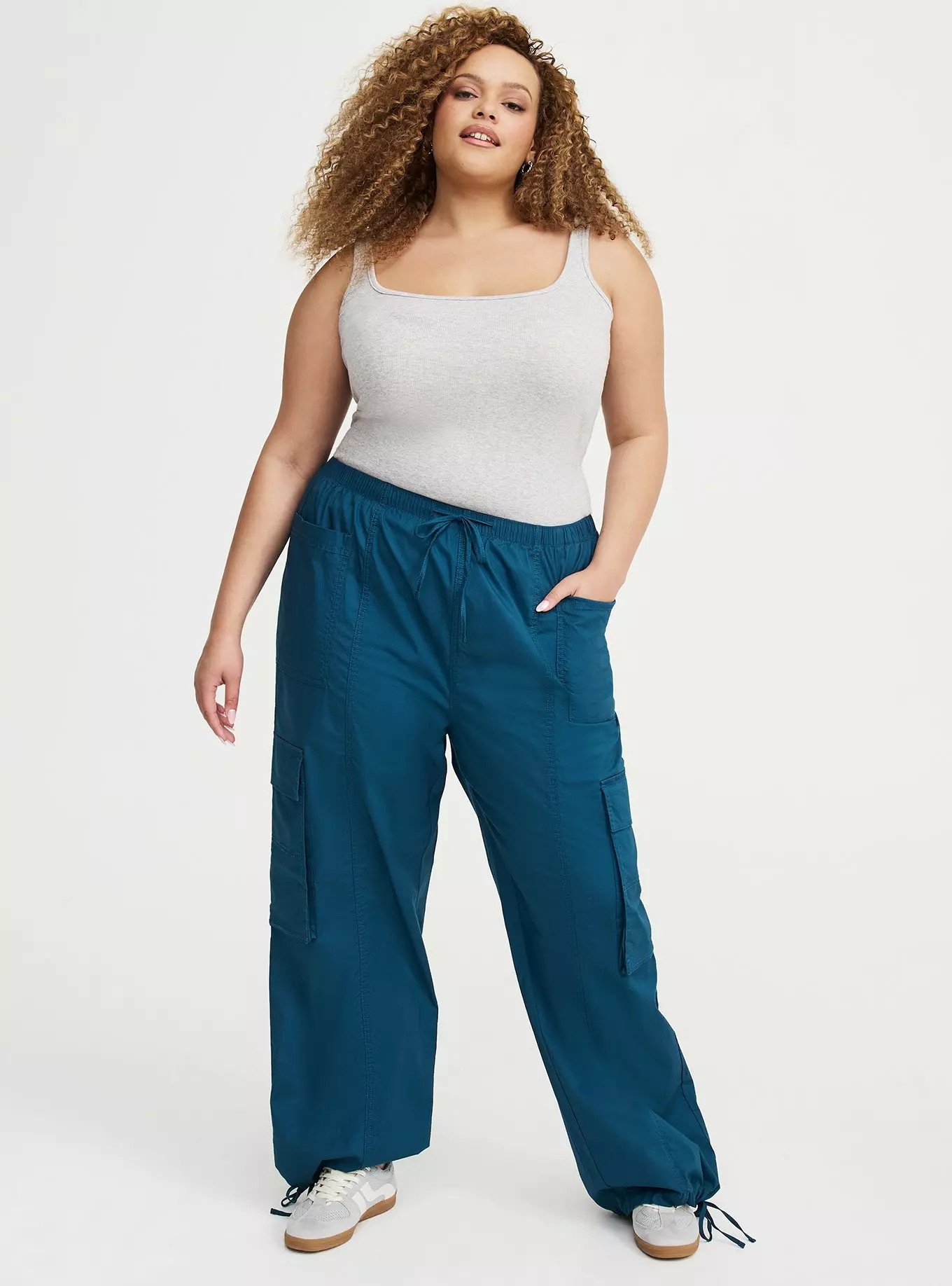 High-Rise Poplin Parachute Pant | Torrid (US & Canada)