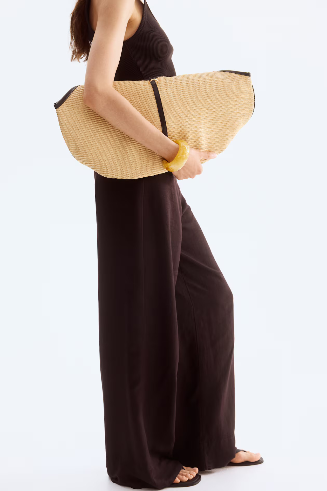 - Broek van linnenmix - Donkerbruin - DAMES | H&M NL | H&M (DE, AT, CH, NL, FI)