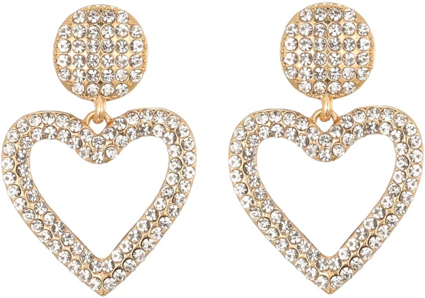 Crystal Heart Sweeties Drop Earrings for The Love Women Valentine Gifts KELMALL COLLECTION | Amazon (US)