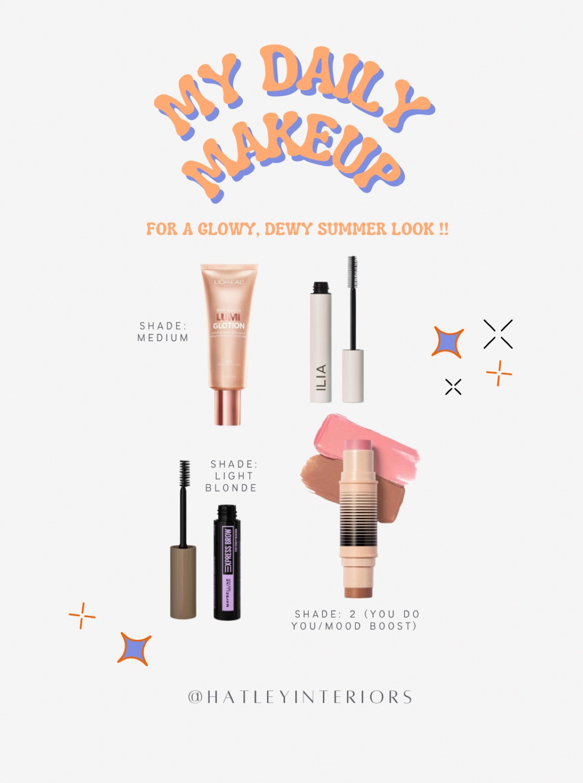 what i’ve been wearing daily for the most glowy dewy look !! 

lumi glotion: shade medium 
dibs beauty stick: shade 2
brow mascara: light blonde 
highlighter: joy 

#LTKtravel #LTKbeauty #LTKunder50