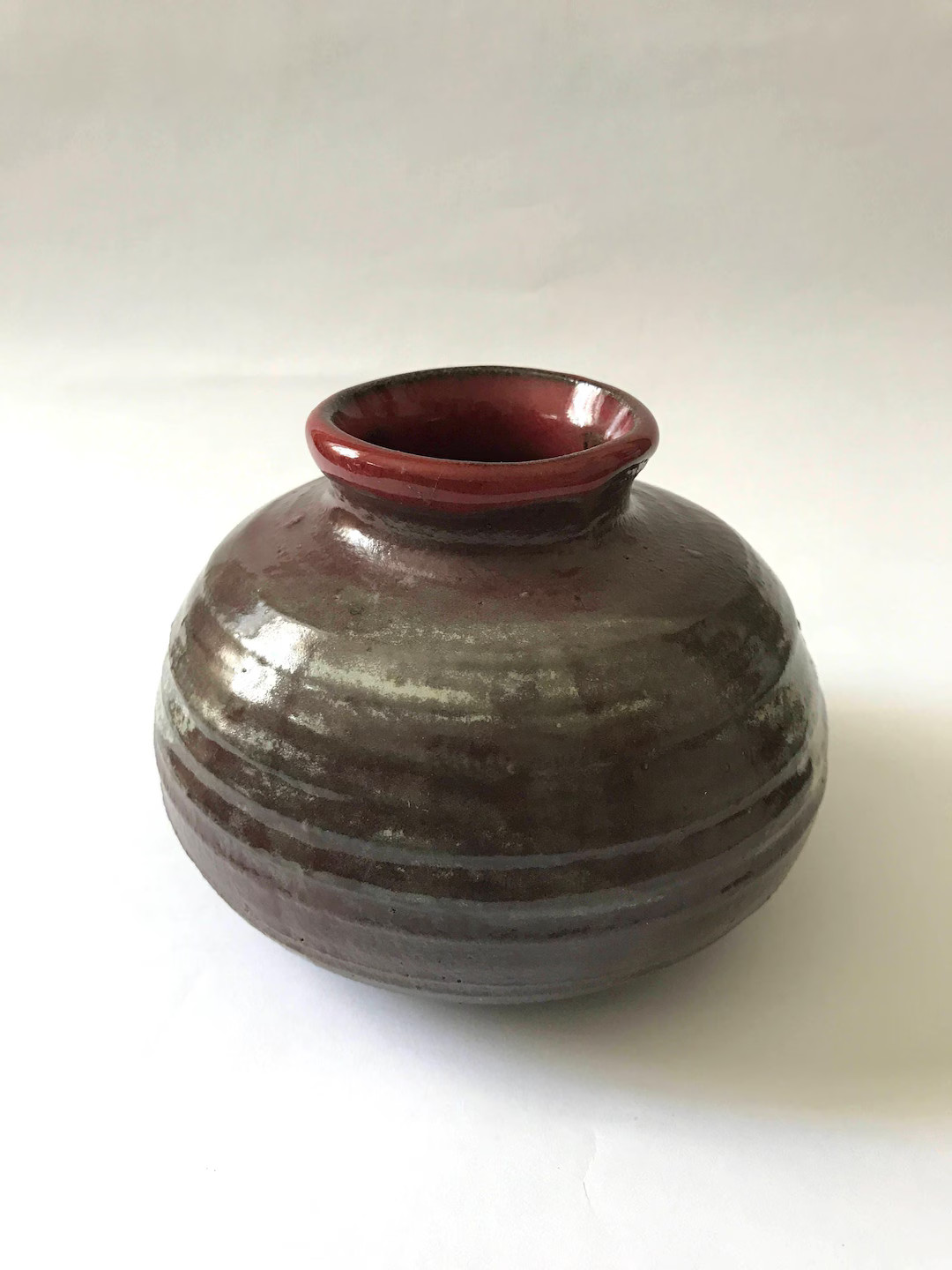 Earthy Red Kissed Vase - Etsy | Etsy (US)
