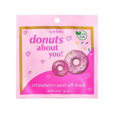 Que Bella Donuts About You Strawberry Peel off Mask - 0.35oz | Target