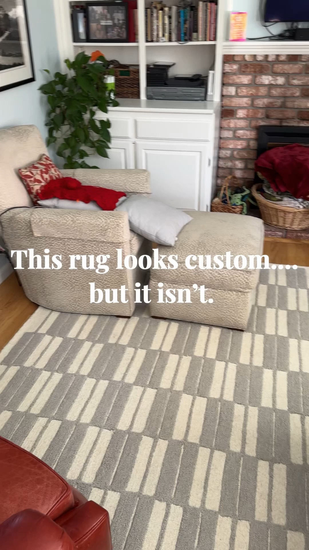 This rug looks custom… but it’s from Wayfair.

Soft underfoot, beautiful texture, and easy to live with — a great foundation piece for a real-life family room.
 
🏠 I share real-life decor, home finds, and organization for spaces that are pretty, not perfect. 💫

#LTKHome