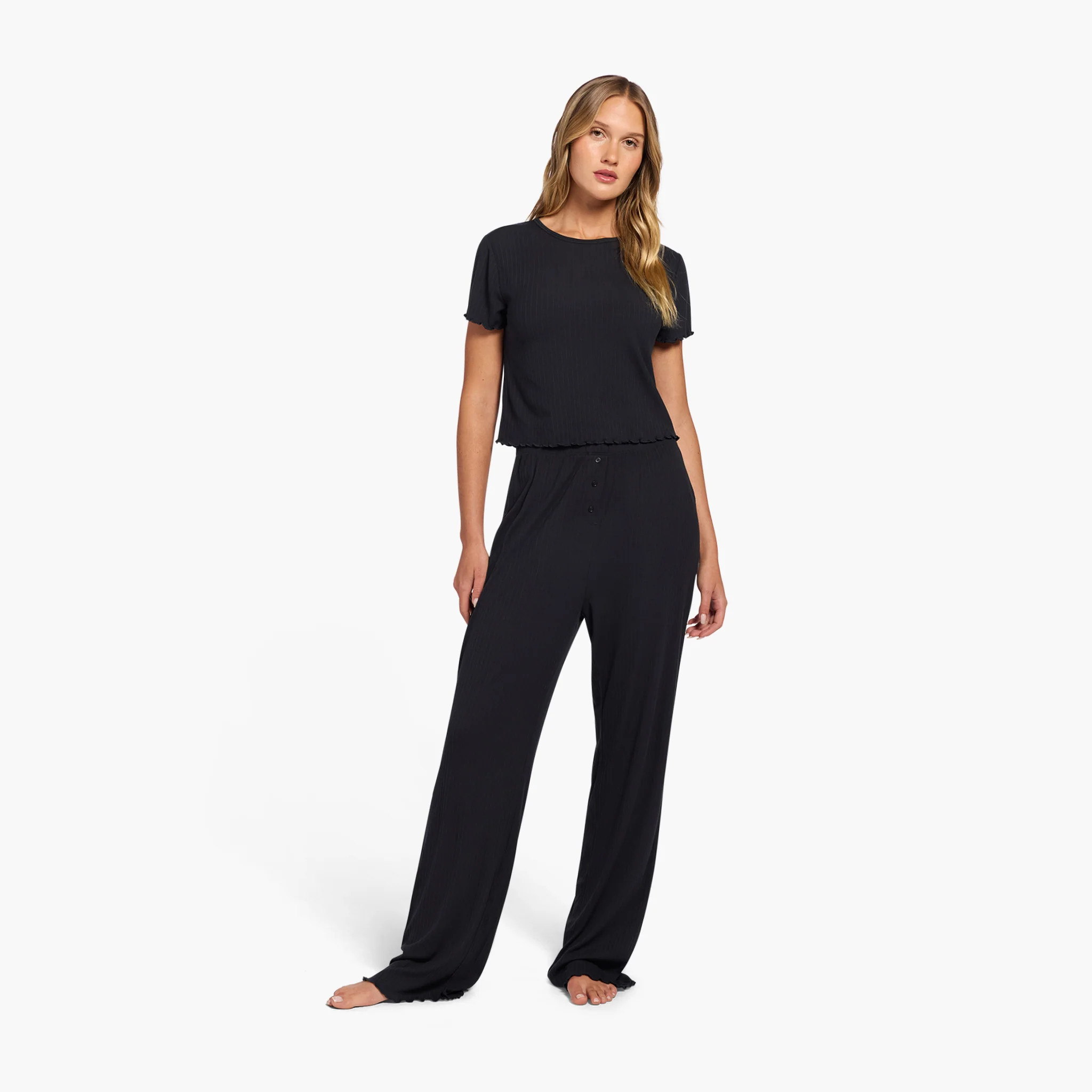 Mini Rib Pajama Set | Nuuds US
