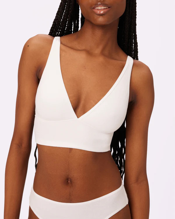 Vintage Rib Plunge Scoop Back Bralette | Parade | Parade