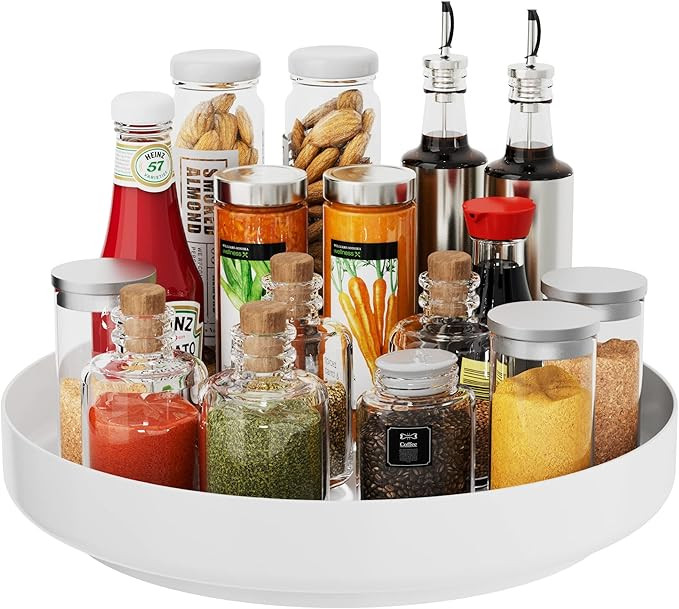 Ovicar Lazy Susan Turntable Organizer - Rotating Spice Rack Metal Lazy Susan for Cabinet Pantry K... | Amazon (CA)