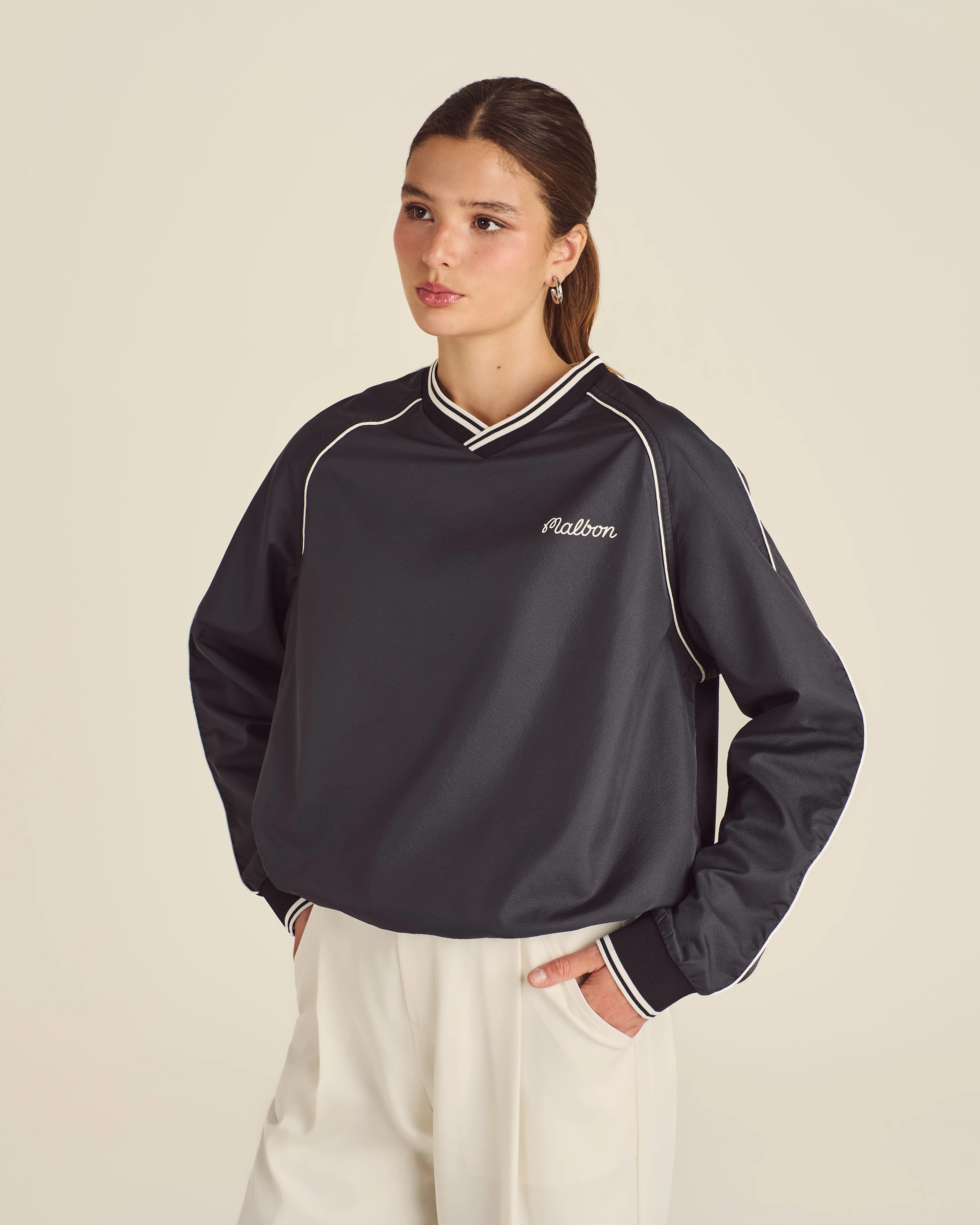 ALESSIA WINDBREAKER PULLOVER | Malbon Golf