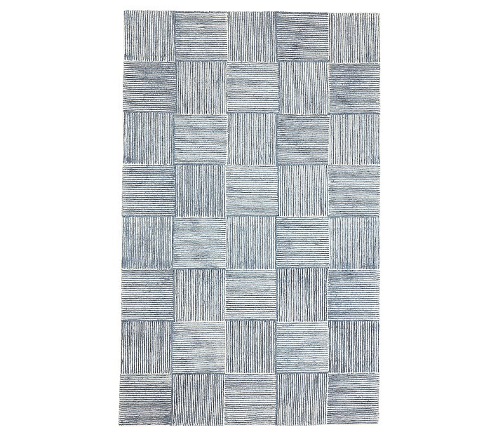 Concentric Square Tile Rug | Pottery Barn Kids