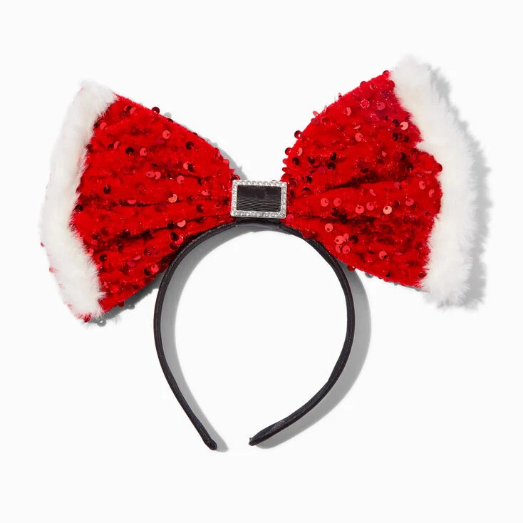Big Santa Claus Bow Headband | Claire's (UK)