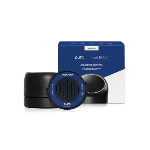 Capri Blue Volcano Pura Car Pro Diffuser Set - Includes Pura Car Pro Diffuser and Capri Blue Volcano Air Freshener Refills - Scented with Notes of Tropical Fruits & Sugared Citrus | Amazon (US)