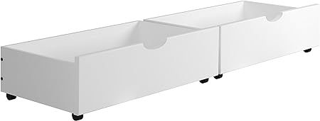 DONCO Kids Dual Under Bed Storage Drawer, White | Amazon (US)