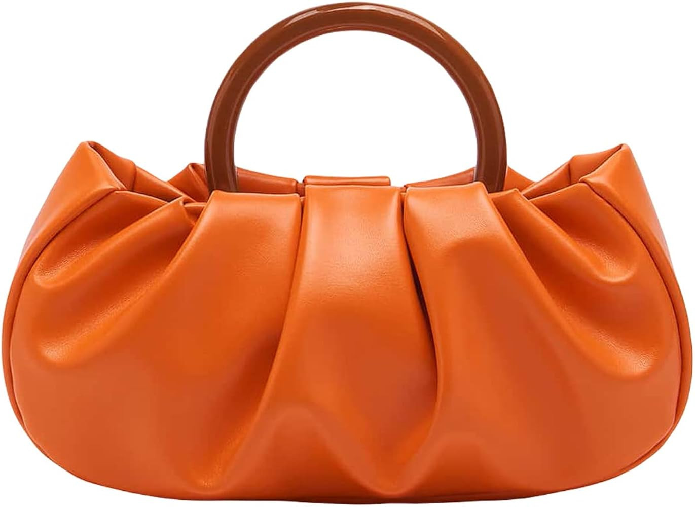 Verdusa Women's Ruched Small Handbag Clutch Purse Dumpling Pouch Bag | Amazon (US)