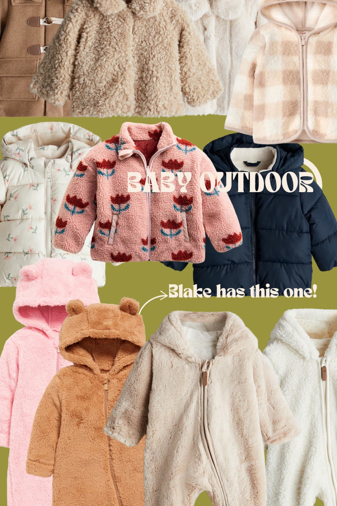 baby buntings and jackets/coats 

some are on sale! 

#LTKBaby #LTKCyberWeek #LTKGiftGuide