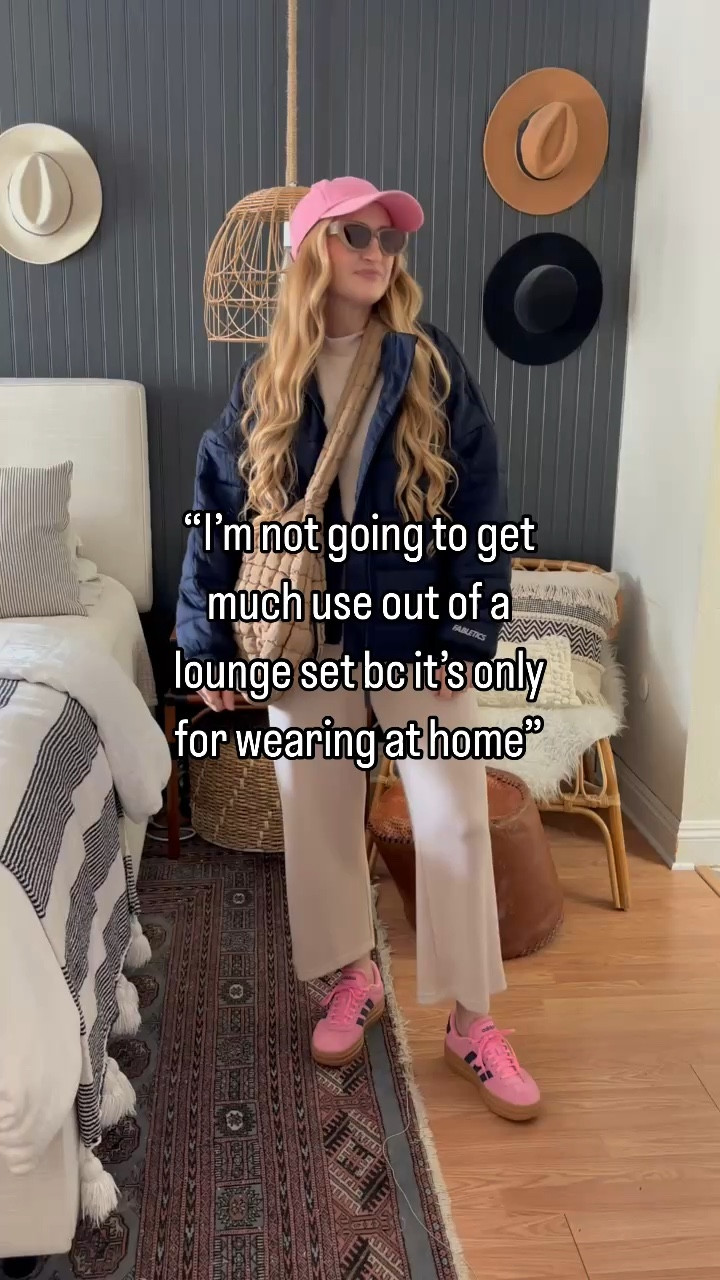 Spring lounge set matching set from Amazon that’s perfect for anything from lounging at home, wearing to kid’s sports games, to a great travel outfit! 

Wearing L at 150 lbs and 5’7” for reference. 

Lounge set, matching set, travel outfit, spring lounge set, spring ootd, travel look, travel ootd, loungewear, affordable outfits, easy style, mom style, mom outfit 

#LTKStyleTip #LTKFindsUnder50 #LTKFindsUnder100