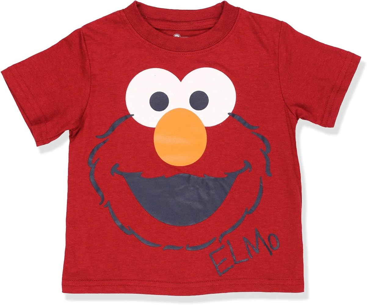 Sesame Street Elmo or Cookie Monster Boys Short Sleeve T-Shirt for Infant and Toddler | Amazon (US)