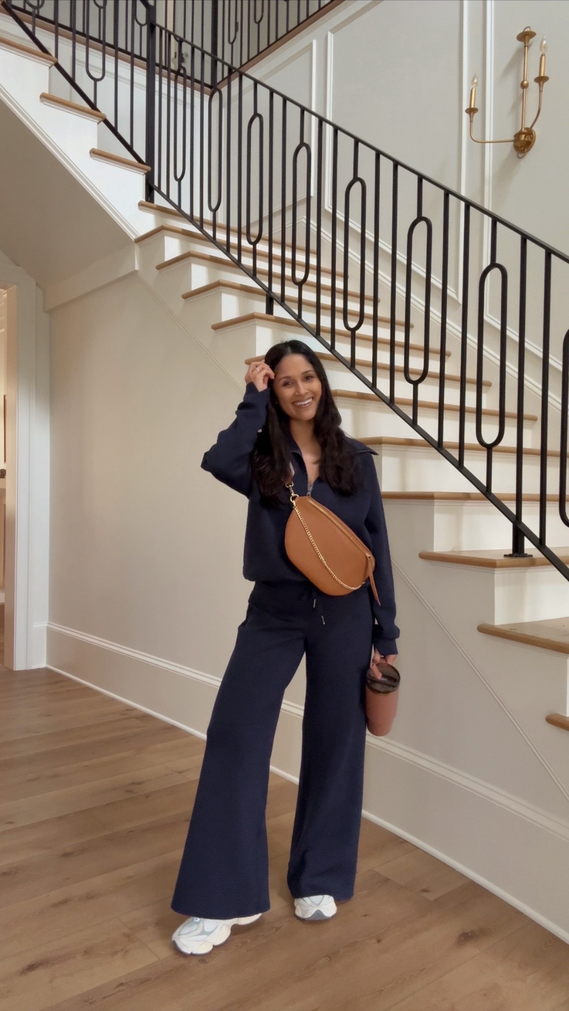 My fave air essentials set by @spanx! This is the timeless navy color. I’m wearing the petite length in the bottoms. Take 20% OFF my @giginewyork with code: HAUTE20
 #spanx  #giginewyork 



#LTKPetite #LTKActive