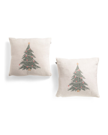 Made In Portugal 2pk 20x20 Christmas Tree Pillows | TJ Maxx