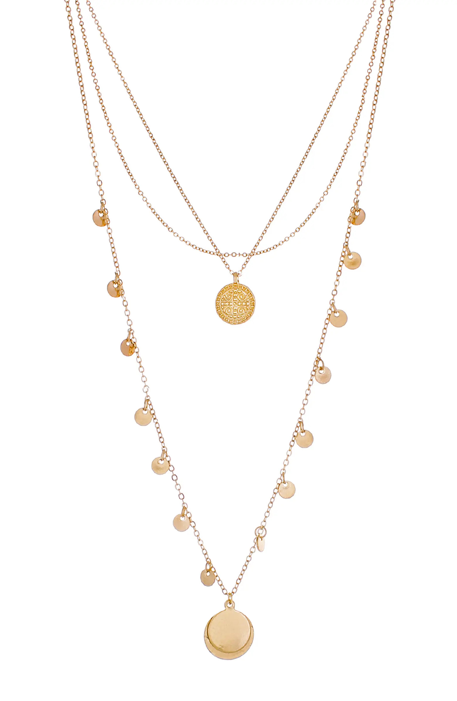 Layered Circle Pendant Necklace | Nordstrom