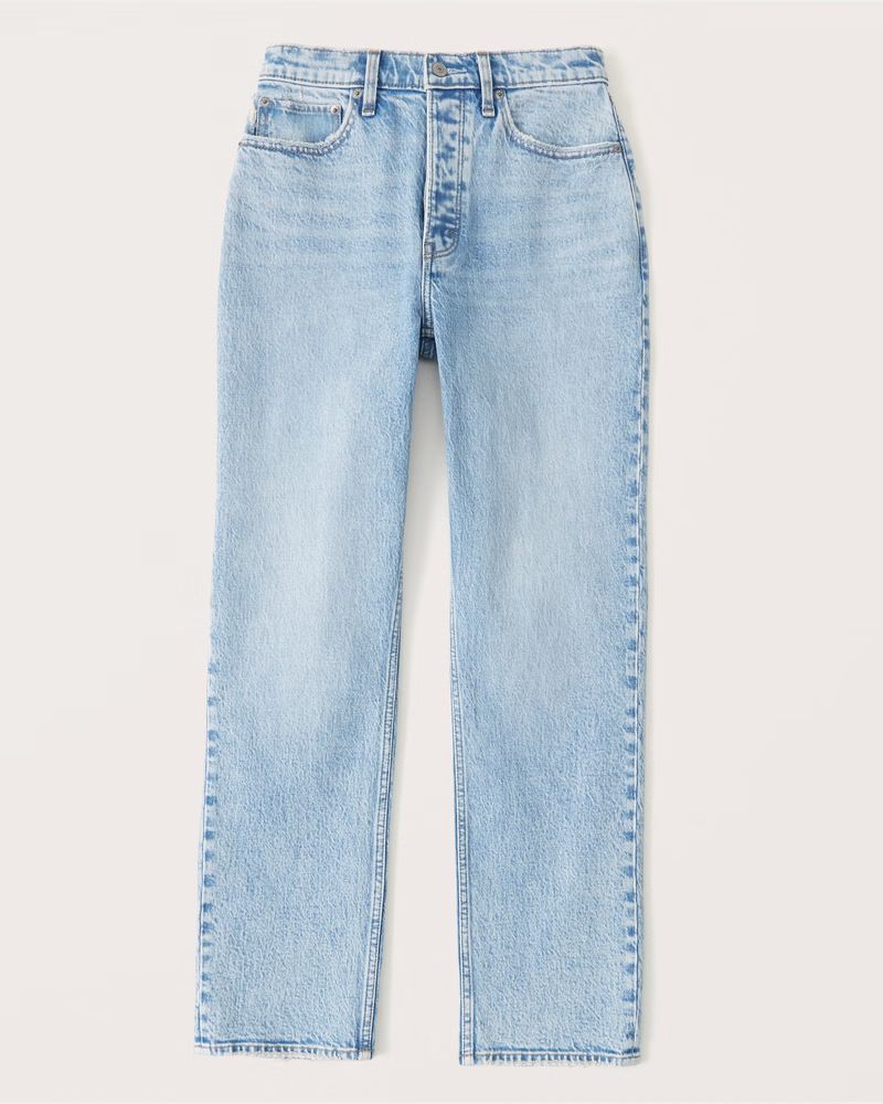 Curve Love High Rise Dad Jeans | Abercrombie & Fitch (US)