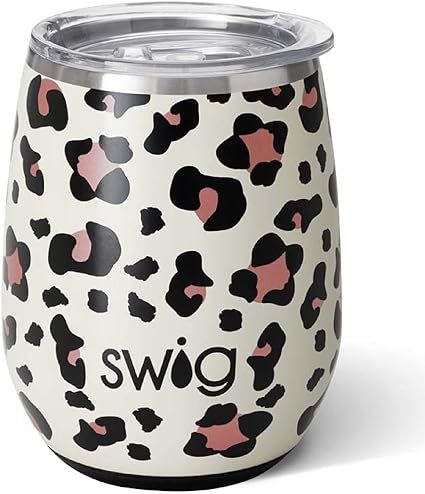 Swig Life 14oz Insulated Wine Tumbler with Lid | 40+ Pattern Options | Dishwasher Safe, Holds 2 G... | Amazon (US)