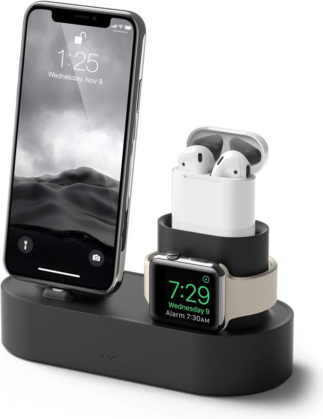 elago 3 in 1 Apple Charging Station Compatible with Apple Watch Series 8/SE2/7/6/SE/5/4/3/2/1, Ap... | Amazon (US)