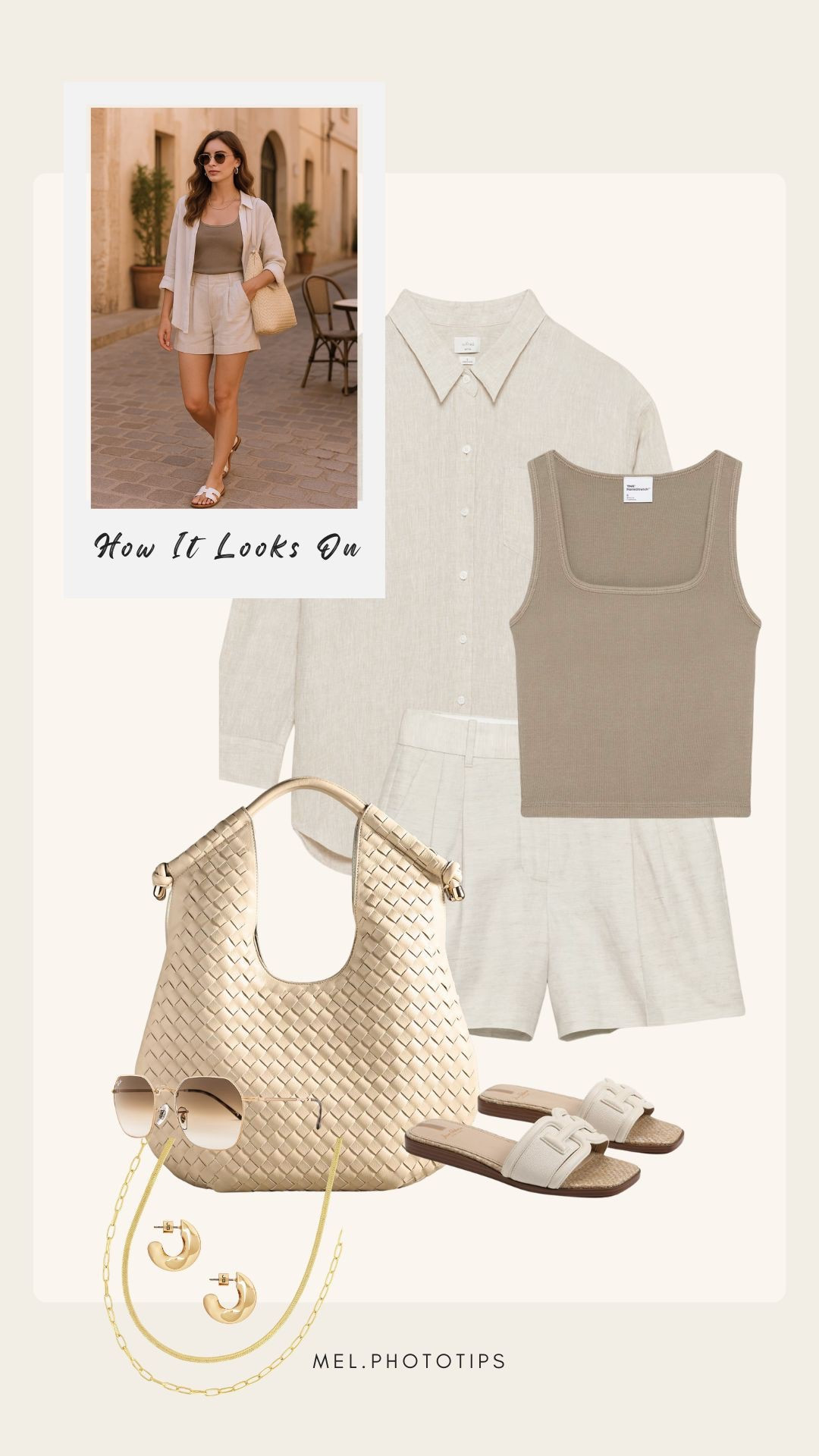 A soft linen set that’s comfy enough to lounge in but cute enough to wear out. Paired with a woven tote, gold jewelry, and chic slides.
📸 Perfect for relaxed content shoots or a cozy travel outfit.
#LoungewearLook #SpringNeutrals #LTKfinds

#LTKStyleTip #LTKTravel #LTKShoeCrush
