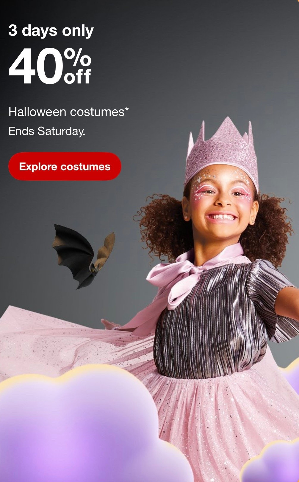 Enjoy 40% off Halloween costumes at Target through Saturday 🎃

#LTKHalloween #LTKFindsUnder100 #LTKSeasonal